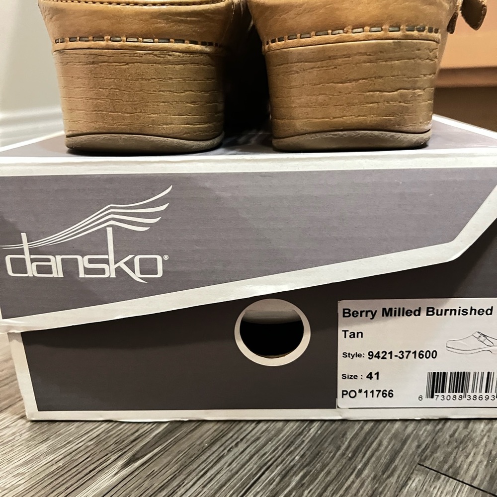 Dansko Tan Wedge Shoes